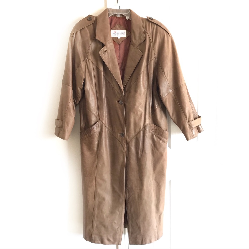 Vintage Genuine Leather Coat